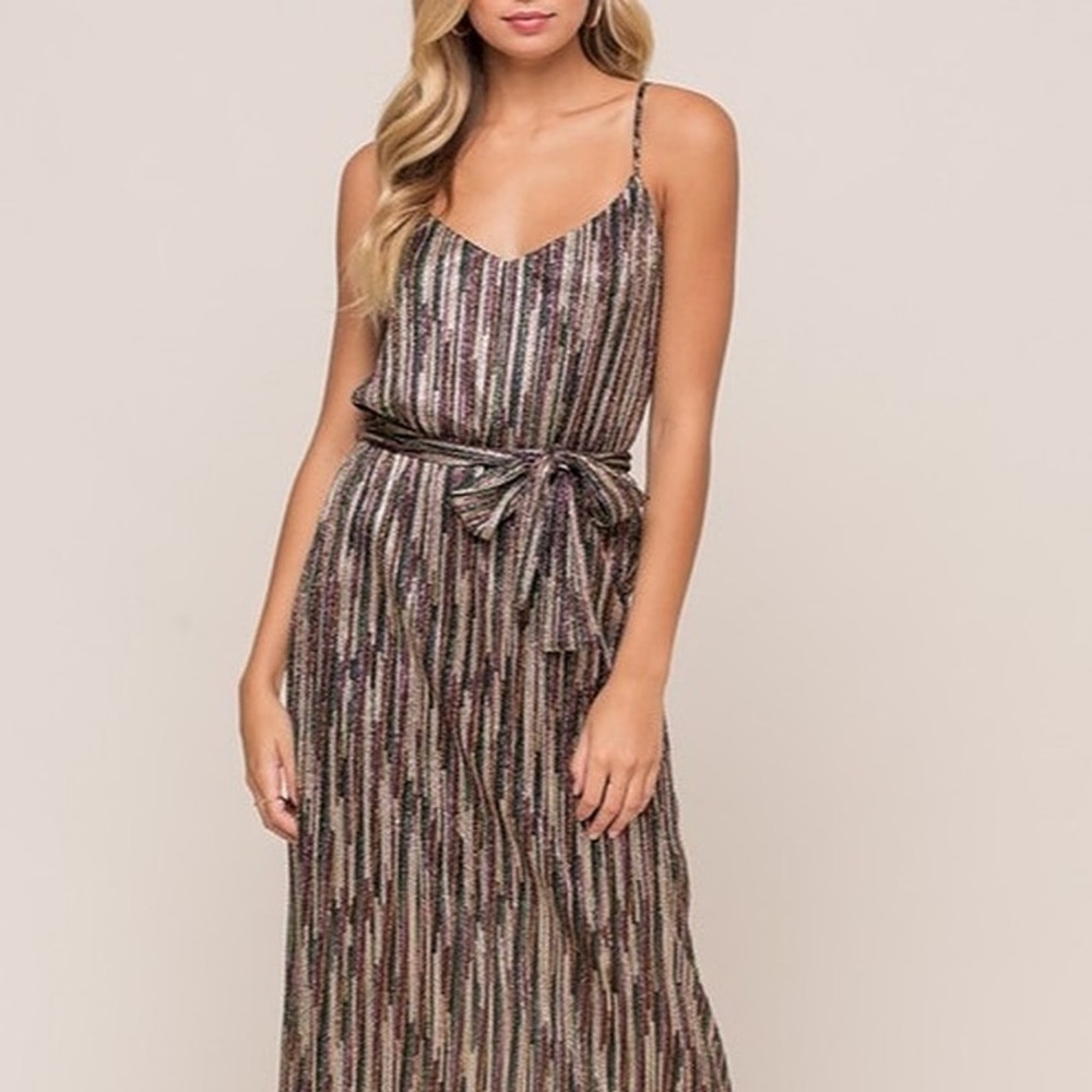 LUSH brand metallic dress